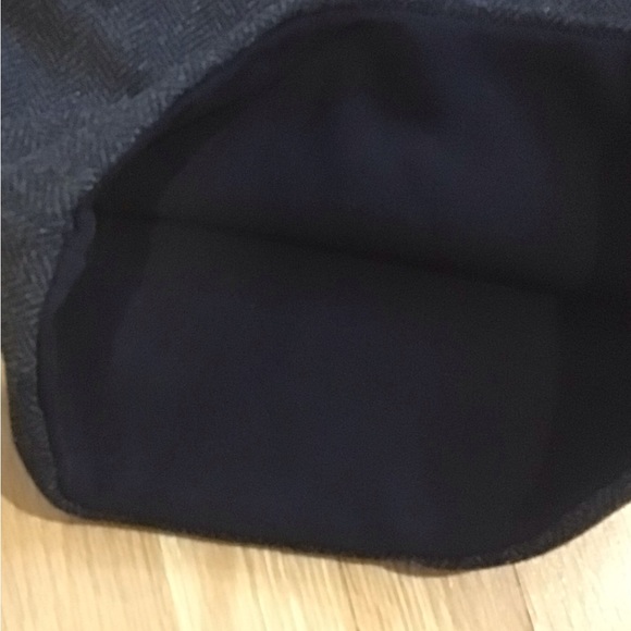 JAFFIC Charcoal Herringbone Tweed Cowl Scarf - Picture 5 of 6